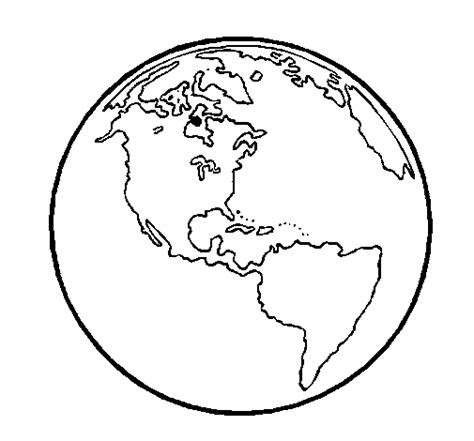 Dibujo Planeta Tierra Dibujos De La Tierra Para Colorear