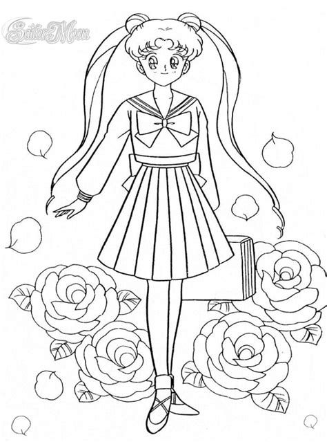 Sailor Moon Gambar Untuk Mewarnai Pepe Lt