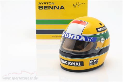 Ayrton Senna Mclaren Mp44 12 World Champion Formula 1 1988 Helmet