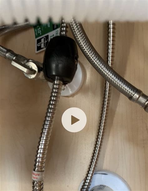 The Hose Portion Of Kitchen Faucet Is Leaking Underneath The Sink How To Fix Diy