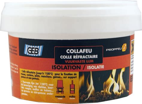 Colle Mastic réfractaire Geb COLLAFEU - Pot de 300 grammes