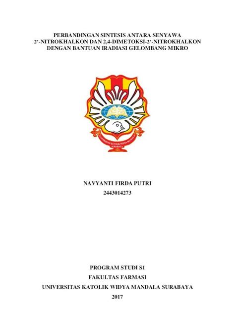 PDF PERBANDINGAN SINTESIS ANTARA SENYAWA 2 2019 1 16 LEMBAR