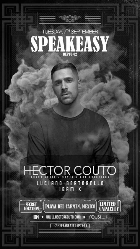 Hector Couto Speakeasy Tickets Playa Del Carmen Speakeasy The