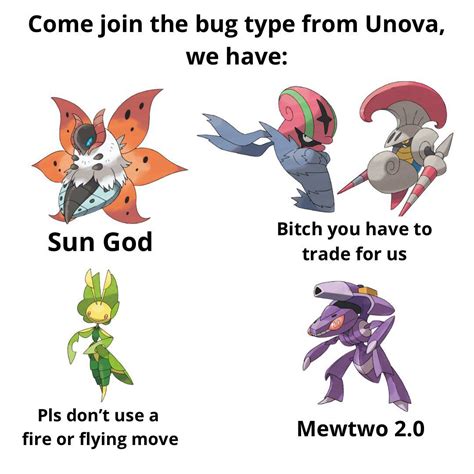 I Love Unova Bugs R Pokemon