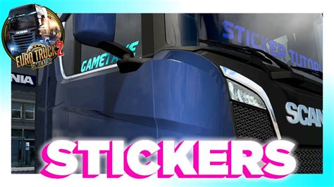 HOW TO MAKE A WINDSCREEN STICKER MOD FOR EURO TRUCK SIMULATOR 2 YouTube