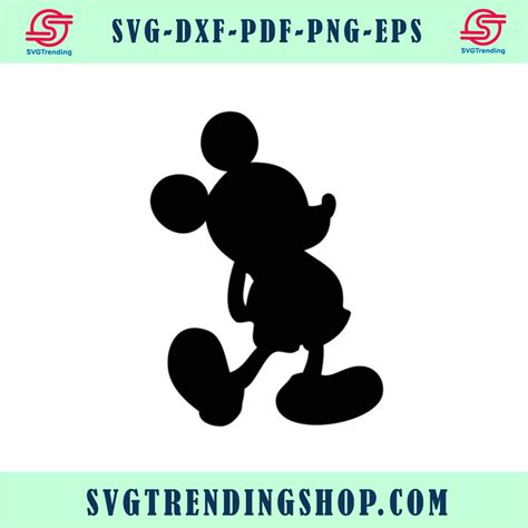 Mickey Mouse Svg Png File Cricut Silhouettes Free Download Cut File