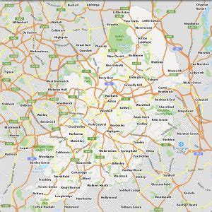 Map of Birmingham, England - GIS Geography