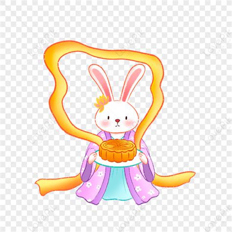 Jade Rabbit With Moon Cake Jade Rabbit Moon Rabbit Moon Cake PNG Hd