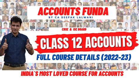 Class 12 Accounts Class By Accounts Funda Cbse And Isc 2022 23 Complete Information Must