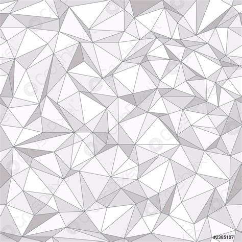 Geometric Low Poly Triangle Seamless Pattern Stock Vector