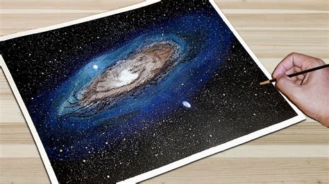 Andromeda Galaxy Drawing For Beginners How To Draw Galaxy Step By