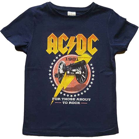 Acdc Kids T Shirt For Those About To Rock 81 Wholesale Refacdcts75bn