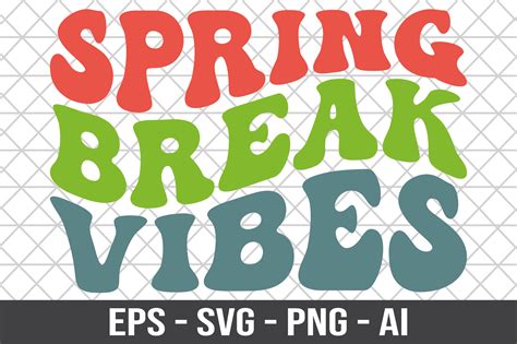 Spring Break Vibes Retro Svg Graphic By Craftking · Creative Fabrica