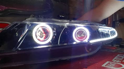 Honda Civic Mk Fn Custom Headlights Youtube