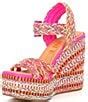 Gianni Bini Santi Woven Beaded Strappy Wedge Sandals Dillard S