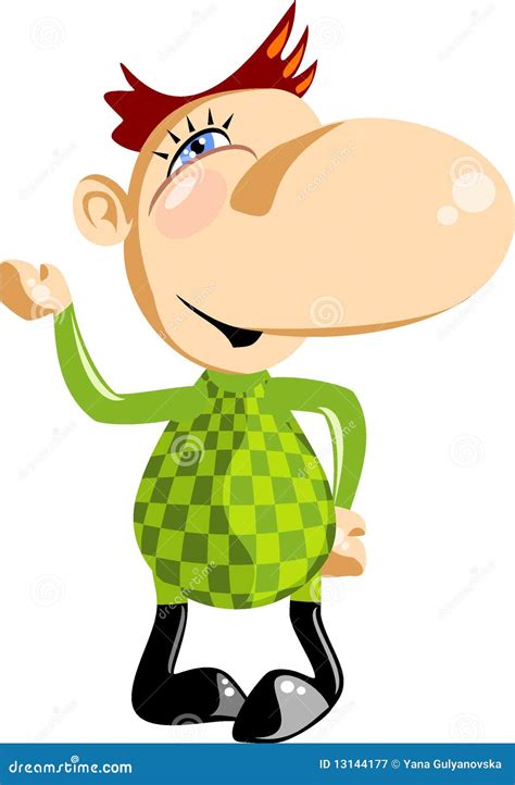 small funny man cartoon stock illustration illustration  sign