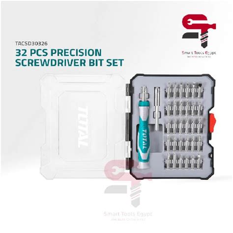 Total Precision Screwdriver Bit Set 32 Pcs TACSD30326 Smart Tools Egypt