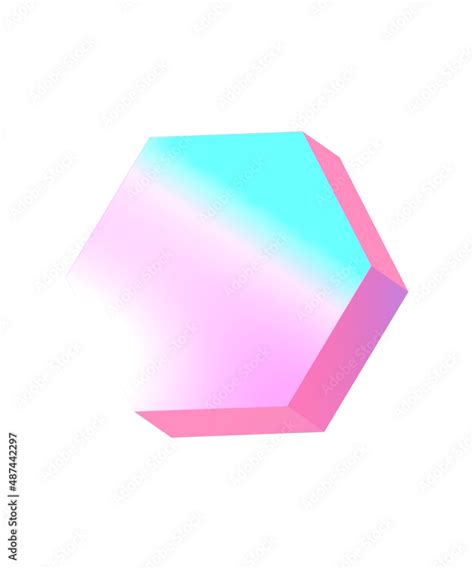 3d hexagon, hexagon symbol, 3d shape hexagon, 3d abstract hexagon Stock ...