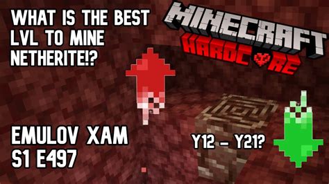 What Is The Best Lvl To Mine NETHERITE Minecraft Hardcore Let S Play