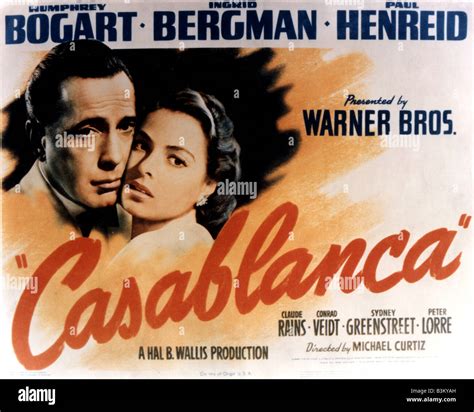 Casablanca Movie Poster 1942