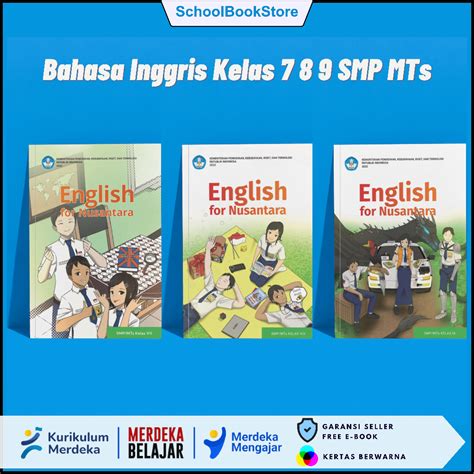 Jual Buku Pelajaran Bahasa Inggris Kelas 7 8 9 Kurikulum Merdeka Belajar Kurmer Kumer Books