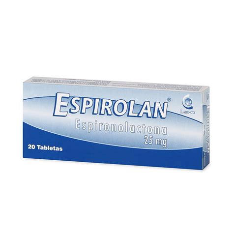 Espirolan 25 Mg Caja con 20 Tabletas Mis Droguerías Farmacenter