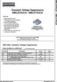 SMCJ16CA Datasheet 1500 Watt Transient Voltage Suppressors