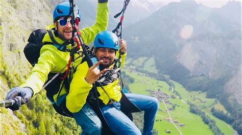 Paragliding In Swiss Alps Grindelwald Switzerland John Pilla