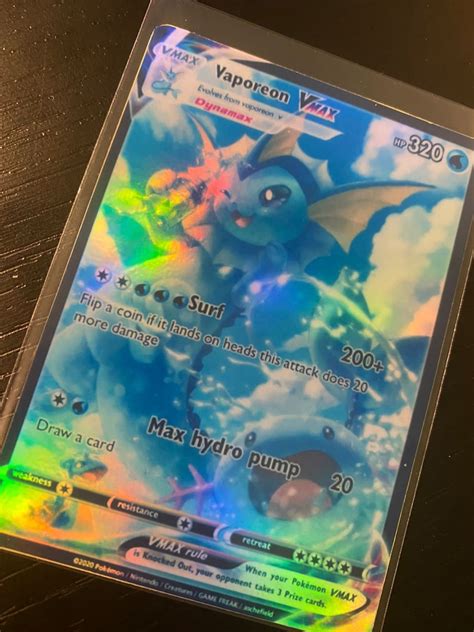 Vaporeon Vmax Pikachu Ash Vmax Gaming Shining Gx Ex M Mega Etsy