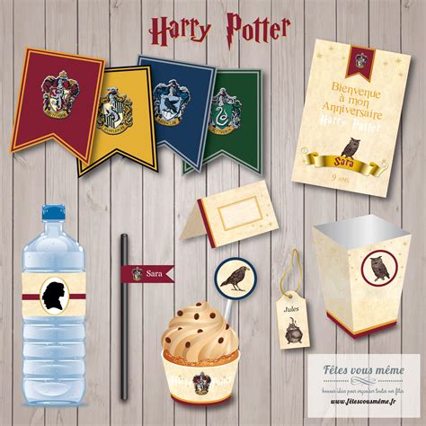 Kit déco Harry Potter Kit anniversaire Harry Potter Fêtes vous même