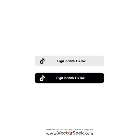 Sign in with TikTok Button Logo Vector - (.Ai .PNG .SVG .EPS Free Download)