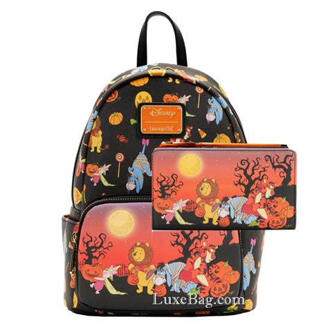 Loungefly Disney Winnie The Pooh Halloween Group Mini Backpack Wallet – LuxeBag