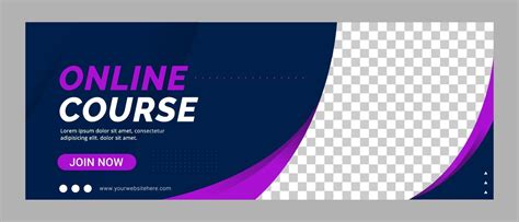 Online course social media cover banner template promotion 3282101 Vector Art at Vecteezy