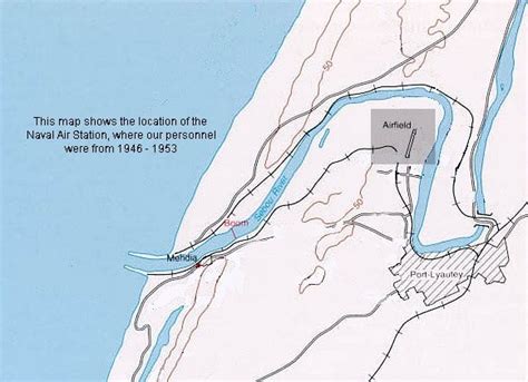 Morocco Map showing Port Lyautey, French Morocco Naval Air Station