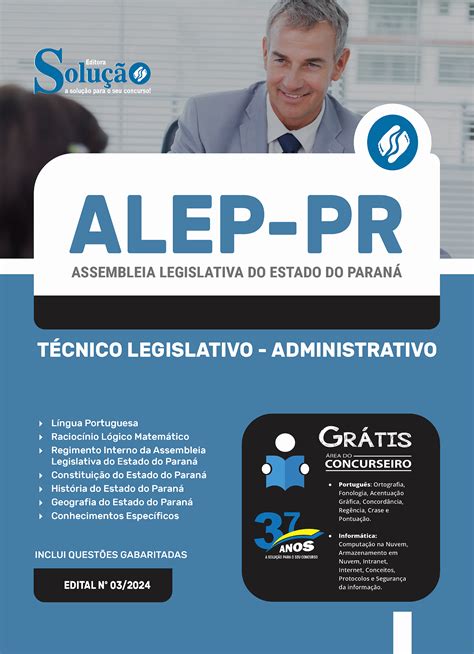 Apostila Concurso ALEP PR 2024 Técnico Legislativo Administrativo