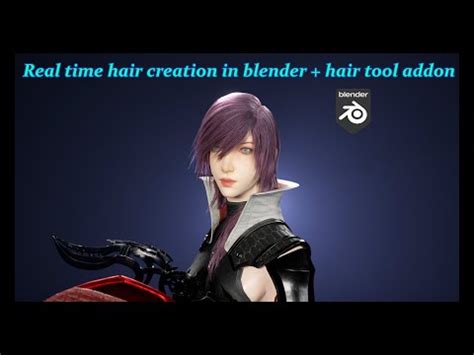 Real Time Hair Creation In Blender Hair Tool Addon Ep Youtube