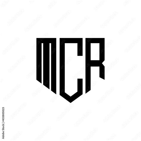 Mcr Letter Logo Design With White Background In Illustrator Vector