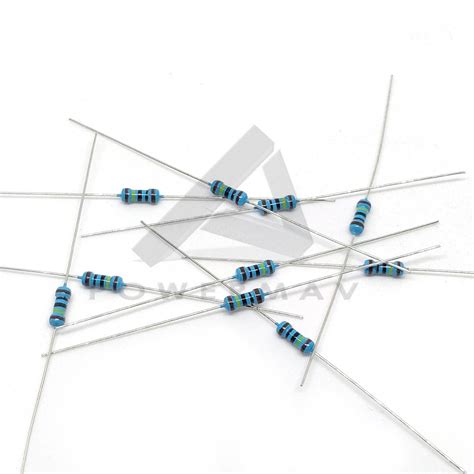 Pcs M Ohms Band W Metal Film Resistor Ohm For Pcb Breadboard