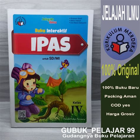 Jual Buku Interaktif Ipas Untuk Kelas 4 Sd Mi Jelajah Ilmu Kurikulum Merdeka Intan Pariwara