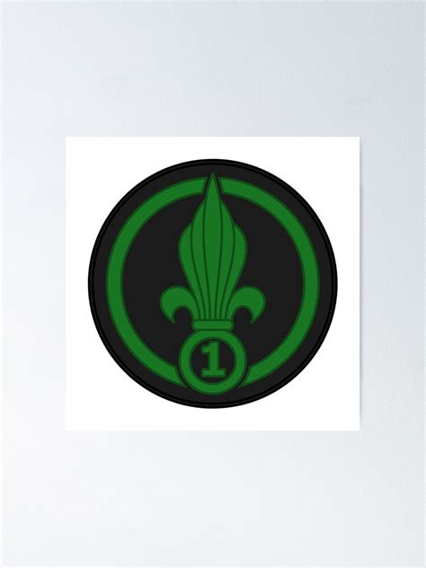 "French Foreign Legion Insignia" Poster by sirglennbo | Redbubble