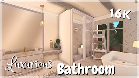 Luxurious Bathroom Speedbuild Bloxburg Youtube