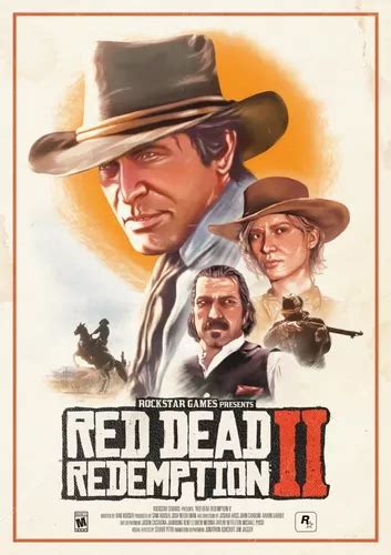 Posters Red Dead Redemption 2 Afiches Juegos Gamer 100x70 Cm En Venta