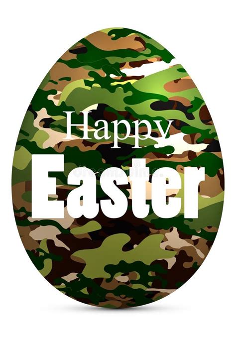 Military Easter Eggs stock illustration. Illustration of celebration ...