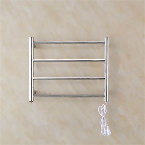 Wall Mounted Heated Towel Bar Stainless Steel Electric Towel Drying ...