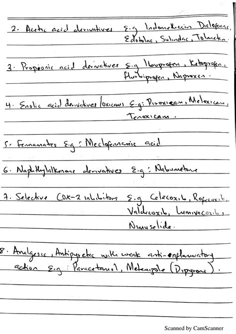 SOLUTION Pharmacology Analgesics Handwritten Note Studypool