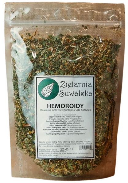 Zielarnia Suwalska Zioła Hemoroidy Klimuszko 200g 12758651426 Allegro pl