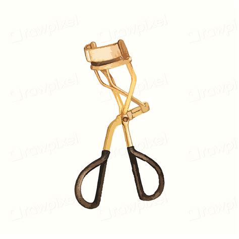 Hand Drawn Eyelash Curler Free Vector Rawpixel