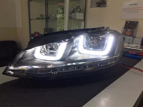 Golf Mk Vii Drl Bi Xenon Headlamps Gtd Daytime Running Light Chrome