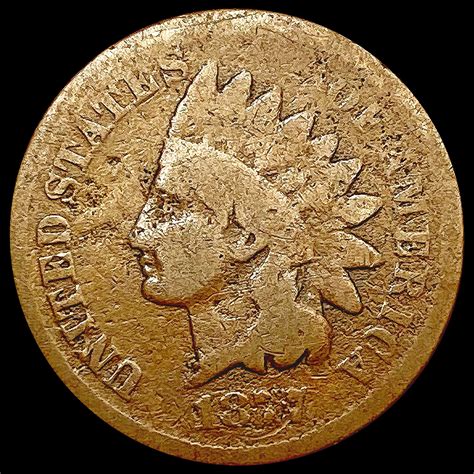 At Auction 1877 Indian Head Cent Nicely Circulated