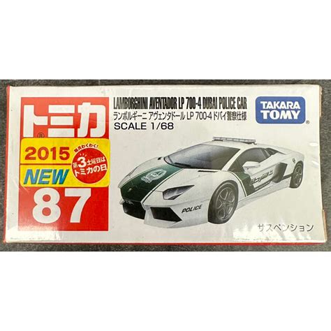 Tomica 多美 No 87 87 Lamborghini AVENTADOR LP 700 4 杜拜 警車 新車貼 蝦皮購物